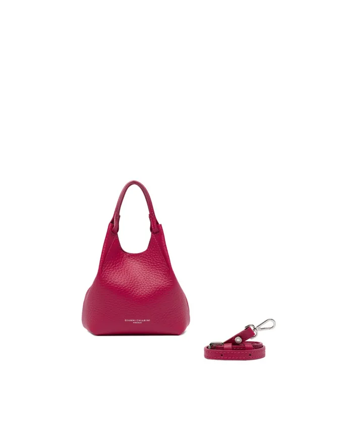 Gianni Chiarini Borsa Dua Mini in Pelle Made in Italy Fucsia