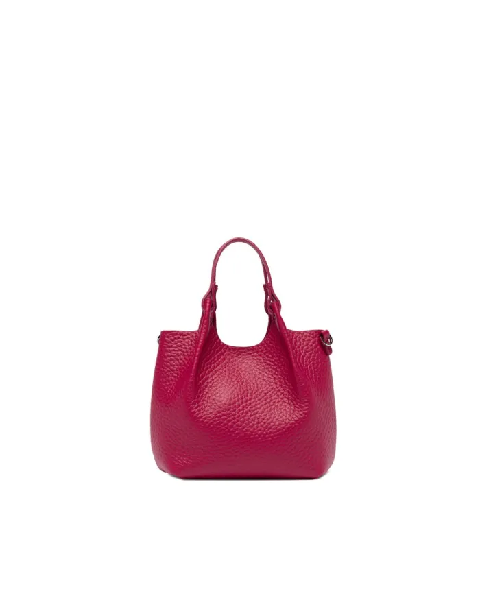 Gianni Chiarini Borsa Dua Mini in Pelle Made in Italy Fucsia