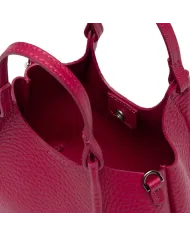 Gianni Chiarini Borsa Dua Mini in Pelle Made in Italy Fucsia