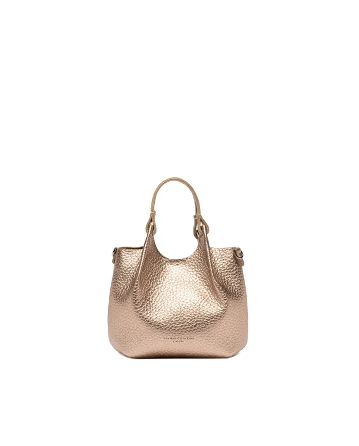 Gianni Chiarini Borsa Dua Mini in Pelle Made in Italy Platino