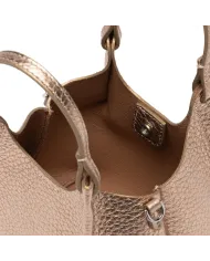 Gianni Chiarini Borsa Dua Mini in Pelle Made in Italy Platino