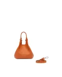 Gianni Chiarini Borsa Dua Mini in Pelle Made in Italy Arancio