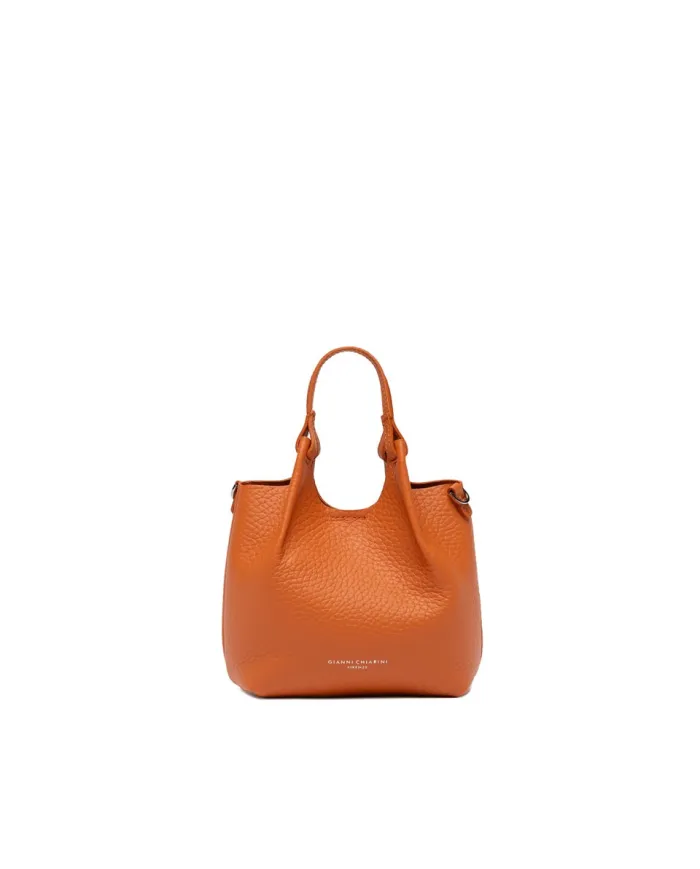 Gianni Chiarini Borsa Dua Mini in Pelle Made in Italy Arancio