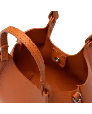 Gianni Chiarini Borsa Dua Mini in Pelle Made in Italy Arancio