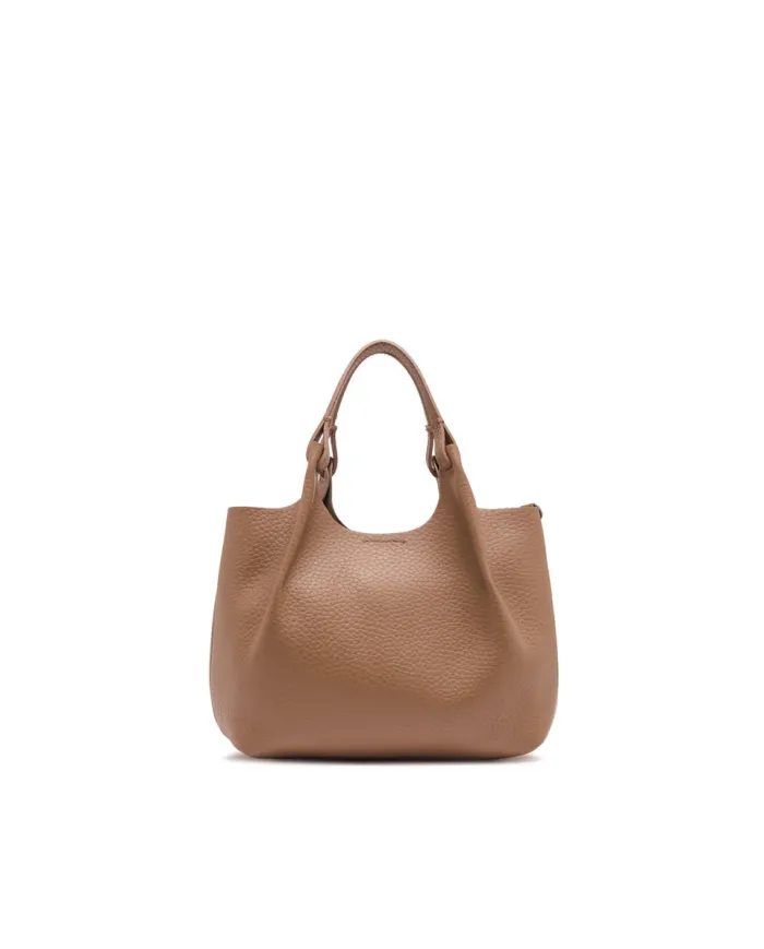 Gianni Chiarini Borsa Dua media in Pelle Made in Italy Beige