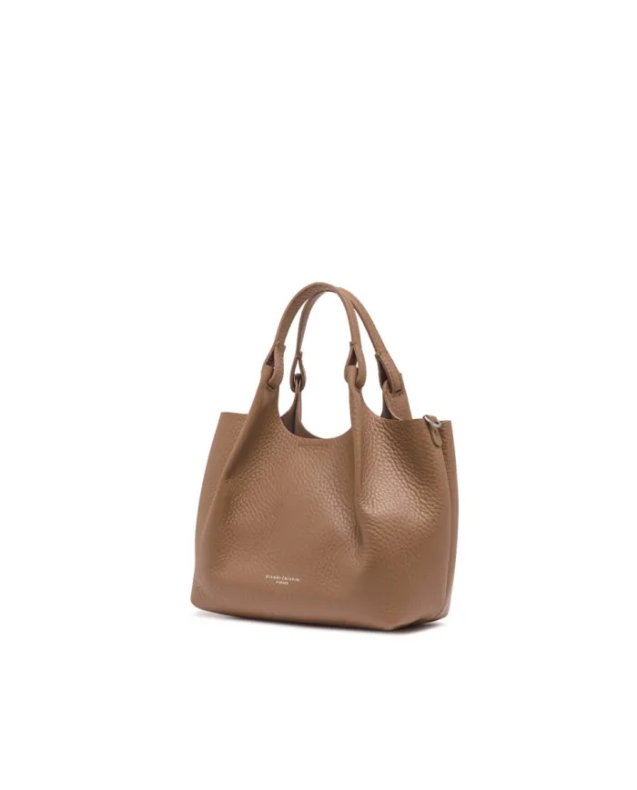 Gianni Chiarini Borsa Dua media in Pelle Made in Italy Beige