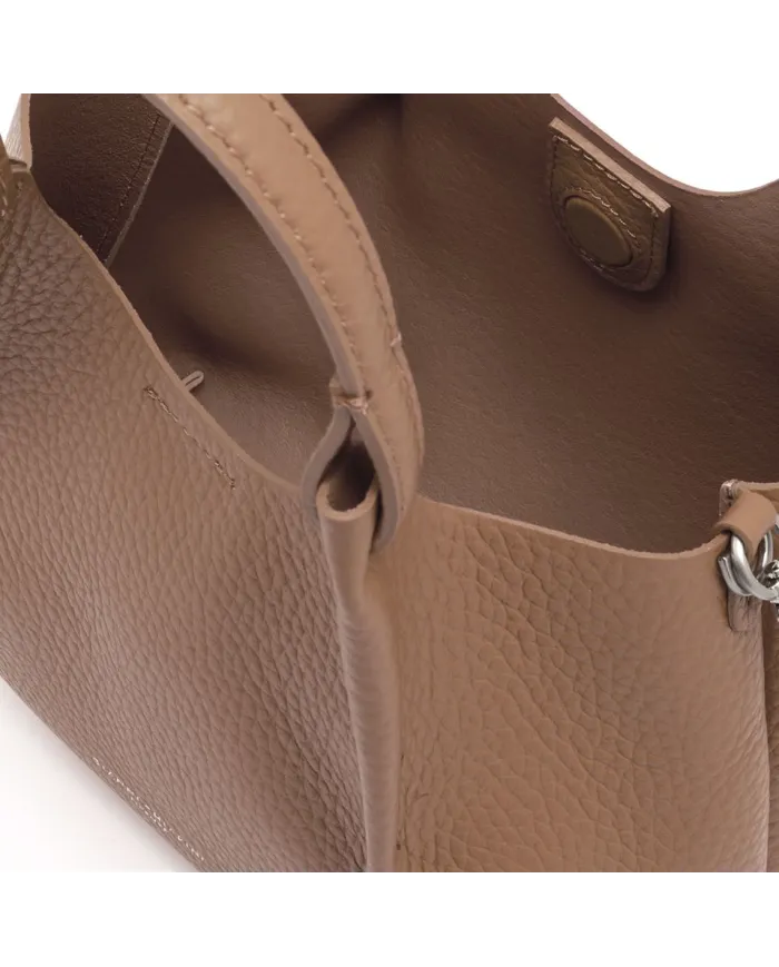 Gianni Chiarini Borsa Dua media in Pelle Made in Italy Beige