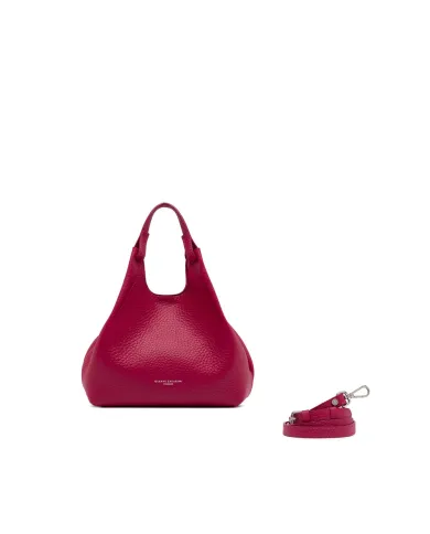 Gianni Chiarini Borsa Dua media in Pelle Made in Italy Fucsia