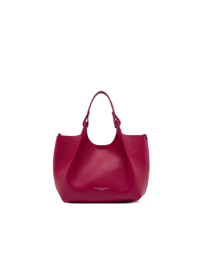 Gianni Chiarini Borsa Dua media in Pelle Made in Italy Fucsia