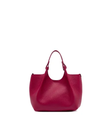 Gianni Chiarini Borsa Dua media in Pelle Made in Italy Fucsia