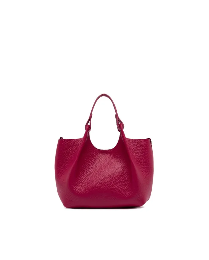 Gianni Chiarini Borsa Dua media in Pelle Made in Italy Fucsia