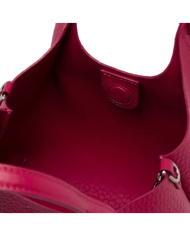 Gianni Chiarini Borsa Dua media in Pelle Made in Italy Fucsia