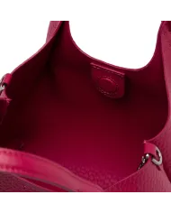 Gianni Chiarini Borsa Dua media in Pelle Made in Italy Fucsia