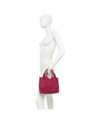 Gianni Chiarini Borsa Dua media in Pelle Made in Italy Fucsia
