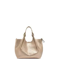 Gianni Chiarini Borsa Dua media in Pelle Made in Italy Platino