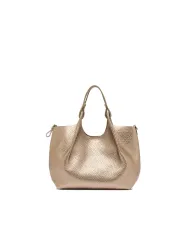 Gianni Chiarini Borsa Dua media in Pelle Made in Italy Platino