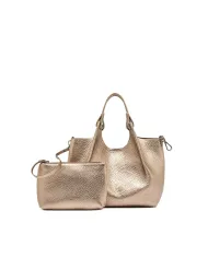 Gianni Chiarini Borsa Dua media in Pelle Made in Italy Platino