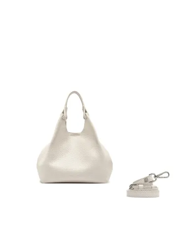 Gianni Chiarini Borsa Dua media in Pelle Made in Italy Sabbia