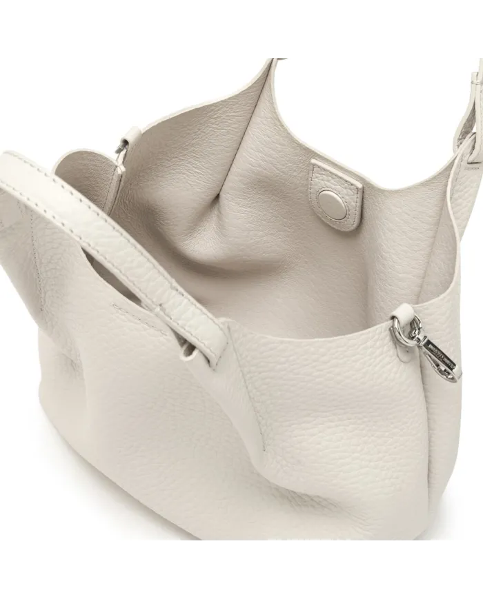 Gianni Chiarini Borsa Dua media in Pelle Made in Italy Sabbia