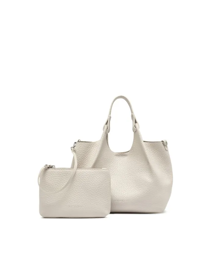 Gianni Chiarini Borsa Dua media in Pelle Made in Italy Sabbia