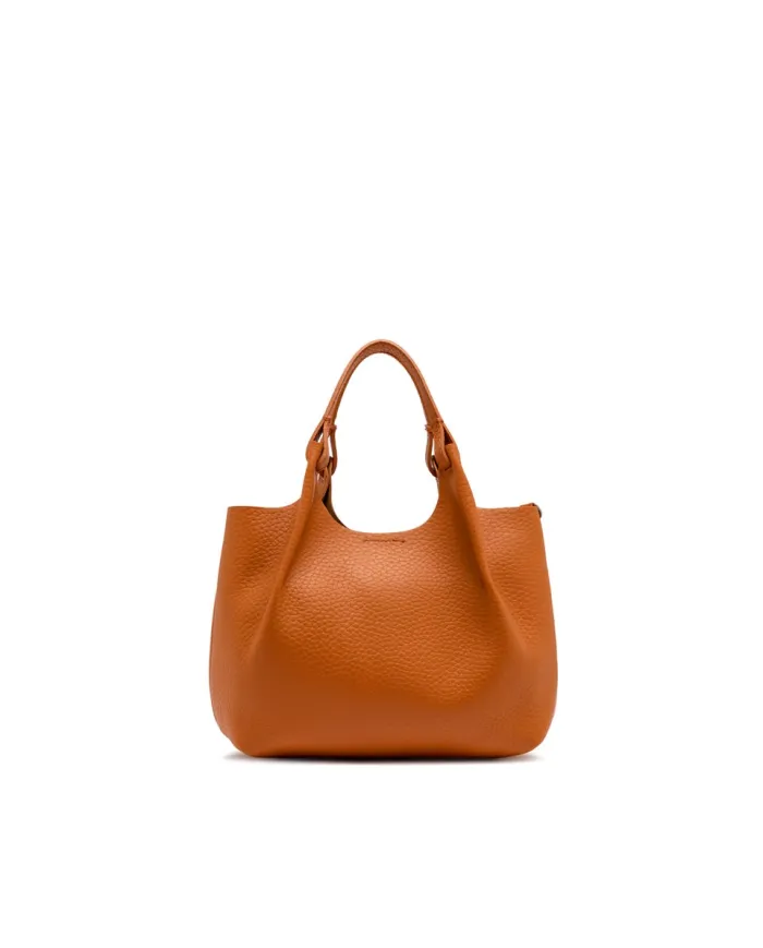 Gianni Chiarini Borsa Dua media in Pelle Made in Italy Arancio