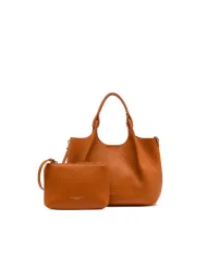 Gianni Chiarini Borsa Dua media in Pelle Made in Italy Arancio
