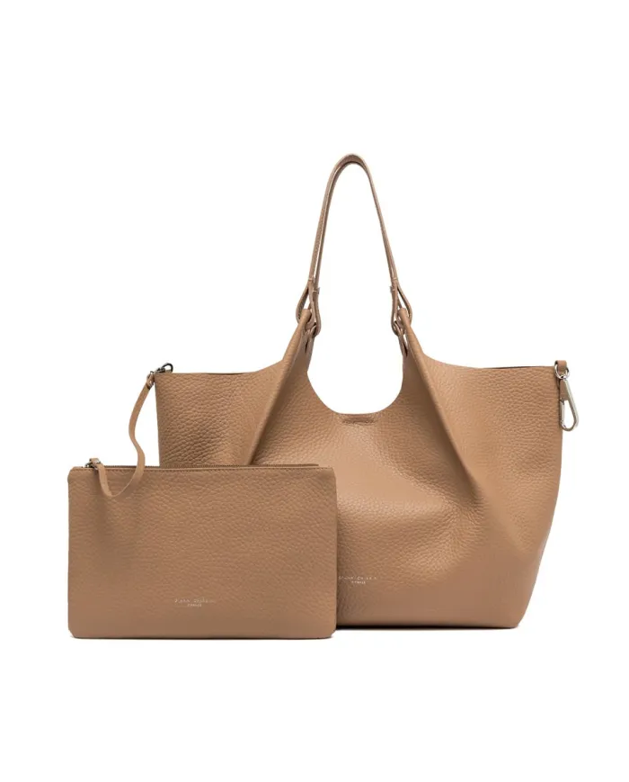 Gianni Chiarini Borsa a Spalla DUA – Pelle Made in Italy Beige