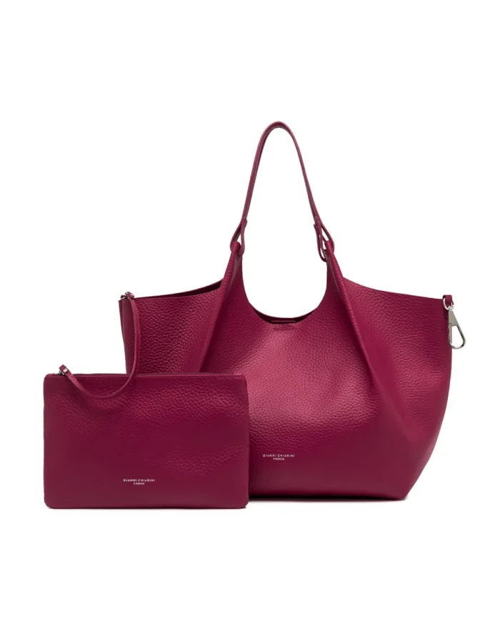 Gianni Chiarini Borsa a Spalla DUA – Pelle Made in Italy Fucsia