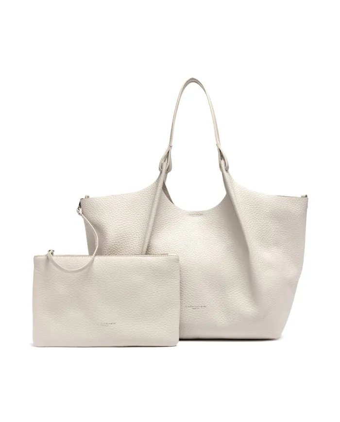 Gianni Chiarini Borsa a Spalla DUA – Pelle Made in Italy Sabbia