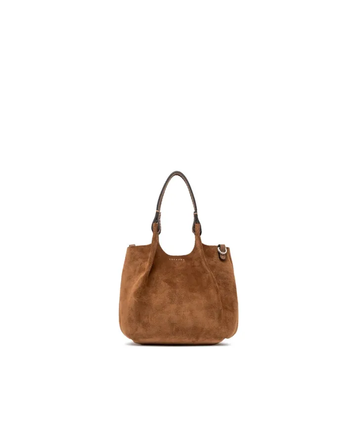 Gianni Chiarini Borsa Mini Dua in pelle scamosciata Cuoio