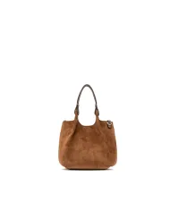 Gianni Chiarini Borsa Mini Dua in pelle scamosciata Cuoio