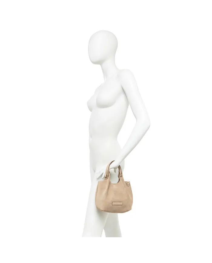 Gianni Chiarini Borsa Mini Dua in pelle scamosciata Cuoio