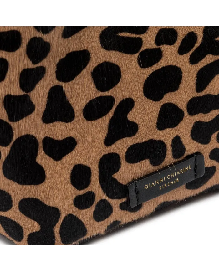 Gianni Chiarini Borsa piccola cavallino Dua Maculato/Nero