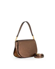 Gianni Chiarini Borsa piccola pelle e camoscio Olga Bronzo