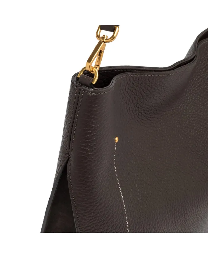 Gianni Chiarini Borsa tracolla grande Olga Testa moro
