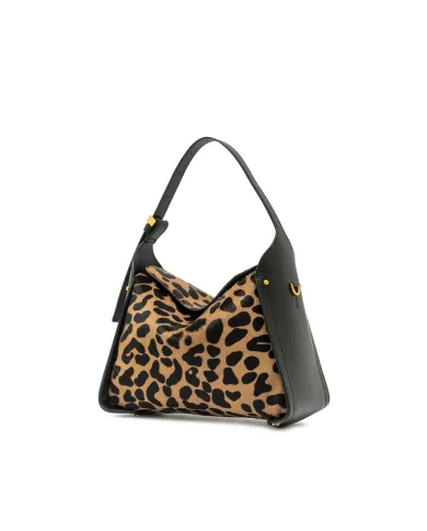 Gianni Chiarini Borsa cavallino Penelope Maculato/Nero