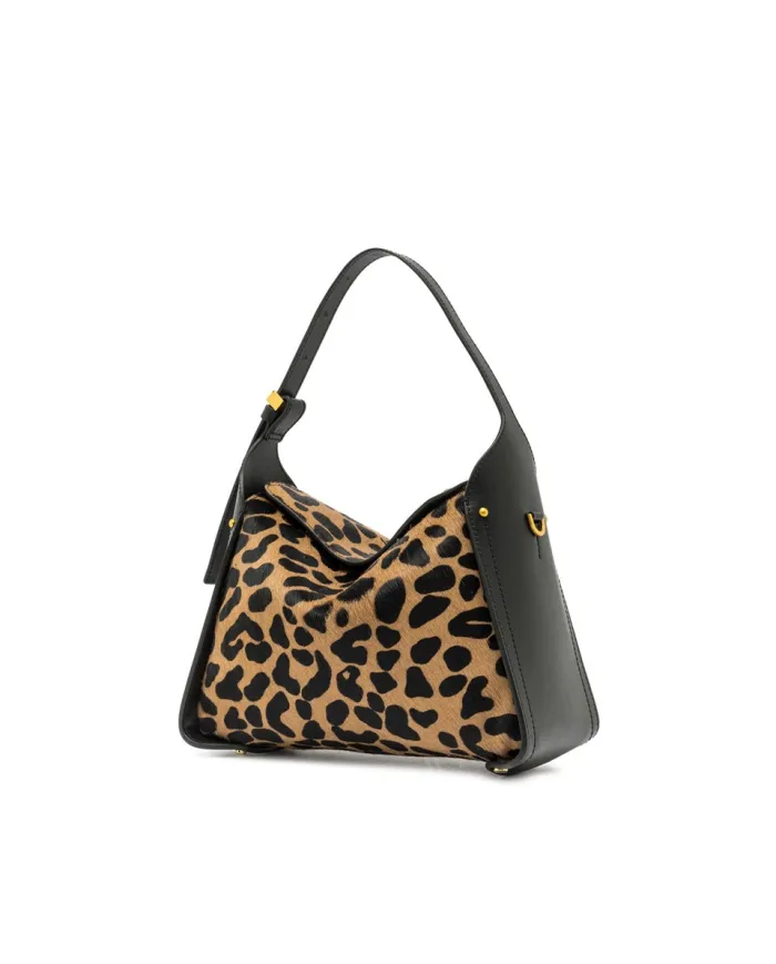 Gianni Chiarini Borsa cavallino Penelope Maculato/Nero