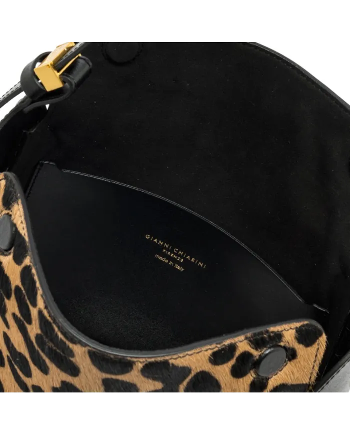 Gianni Chiarini Borsa cavallino Penelope Maculato/Nero