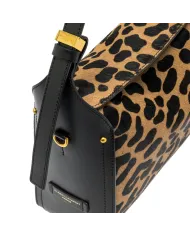 Gianni Chiarini Borsa cavallino Penelope Maculato/Nero