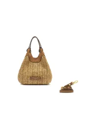 Gianni Chiarini Borsa piccola in paglia Dua Beige