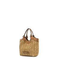 Gianni Chiarini Borsa piccola in paglia Dua Beige