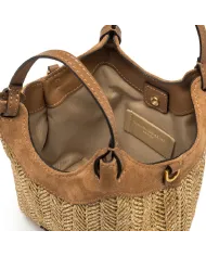 Gianni Chiarini Borsa piccola in paglia Dua Beige