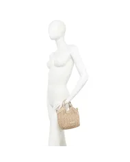 Gianni Chiarini Borsa piccola in paglia Dua Beige