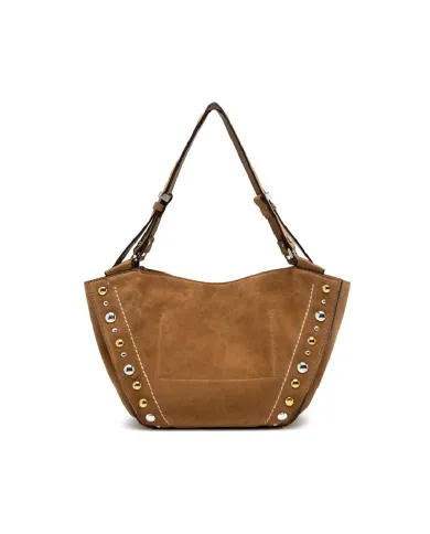 Gianni Chiarini Borsa camoscio Bloom Cammello