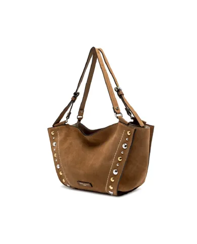 Gianni Chiarini Borsa camoscio Bloom Cammello