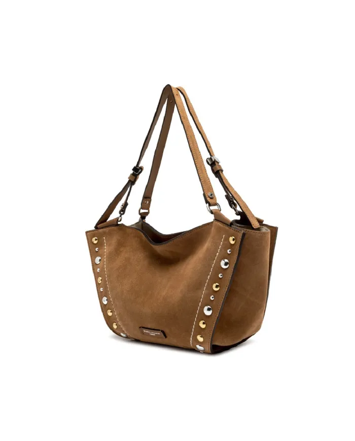 Gianni Chiarini Borsa camoscio Bloom Cammello