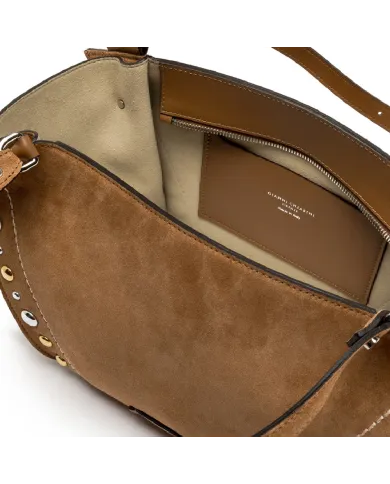 Gianni Chiarini Borsa camoscio Bloom Cammello