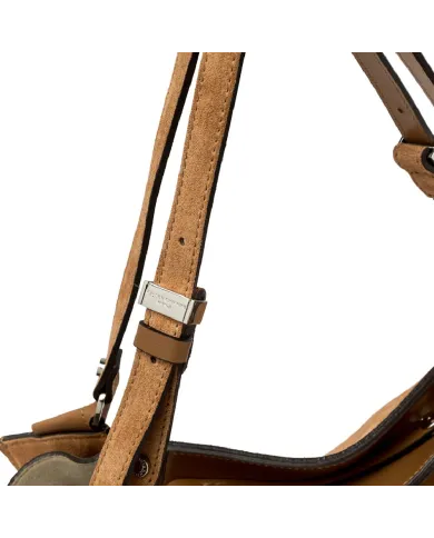 Gianni Chiarini Borsa camoscio Bloom Cammello