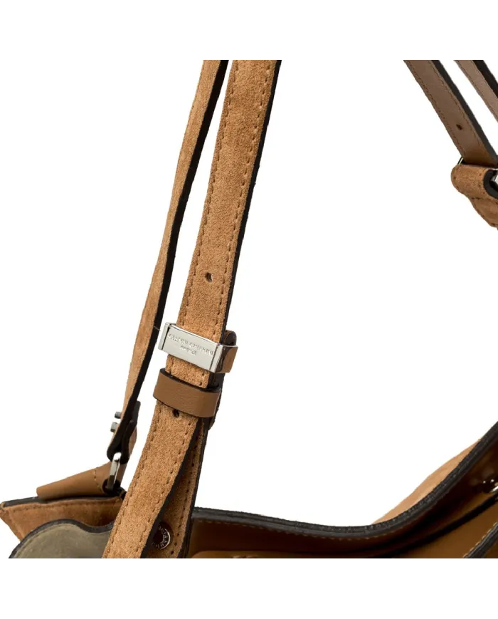 Gianni Chiarini Borsa camoscio Bloom Cammello