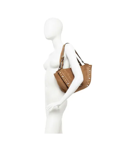 Gianni Chiarini Borsa camoscio Bloom Cammello